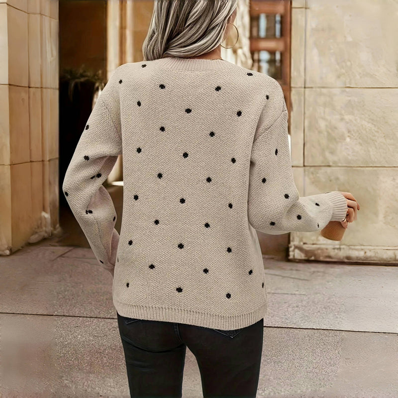 Punkte-Pullover – Verspielte Wärme mit Alltäglicher Eleganz