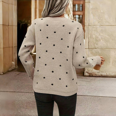 Punkte-Pullover – Verspielte Wärme mit Alltäglicher Eleganz