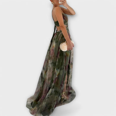 Maxikleid in Aquarelloptik – Fließende Eleganz für unvergessliche Momente