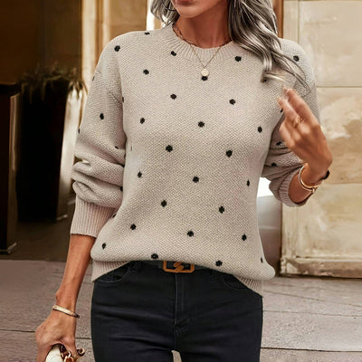 Punkte-Pullover – Verspielte Wärme mit Alltäglicher Eleganz