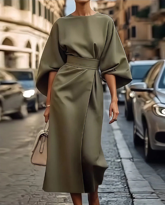 Victoria - Elegantes Kleid mit Ärmeln