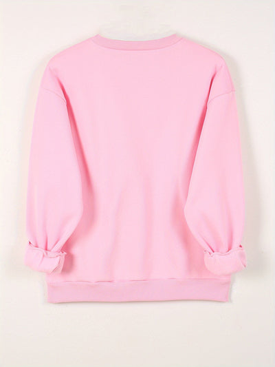 Sweatshirt mit Herz-Print – Verspielter Komfort mit Liebevollem Flair