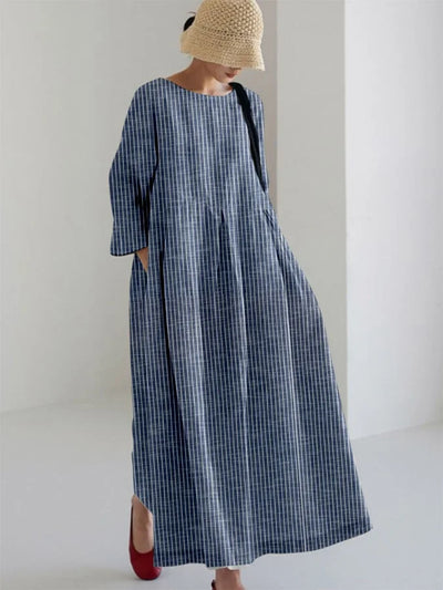 Gestreiftes Maxikleid – Entspannte Eleganz für mühelose Tage