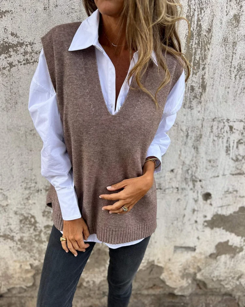 Strick-Slipover – Schickes Layering für Mühelosen Stil