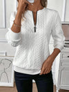 Pullover mit Reißverschluss-Detail – Schicker Komfort mit moderner Eleganz