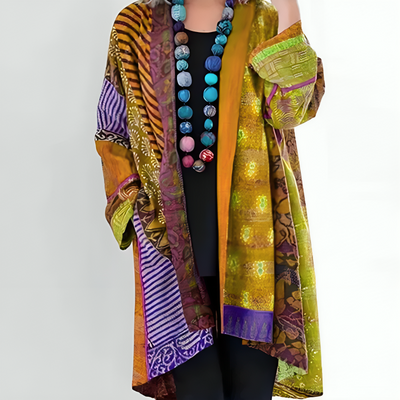 Boho-Kimono-Cardigan – Künstlerische Eleganz mit Mühelosem Flair