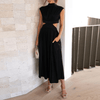 Midikleid mit Cut-Outs – Kühne Raffinesse für Mühelosen Glamour