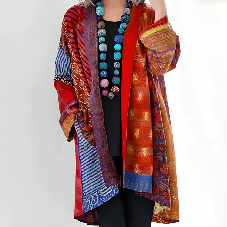 Boho-Kimono-Cardigan – Künstlerische Eleganz mit Mühelosem Flair