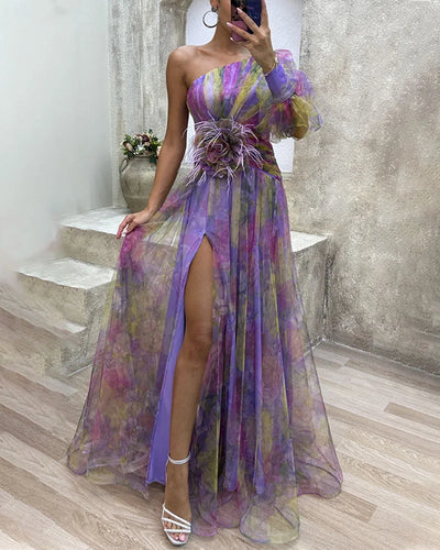 Einseitiges Tüllkleid für den Abend – Machen Sie einen dramatisch eleganten Auftritt