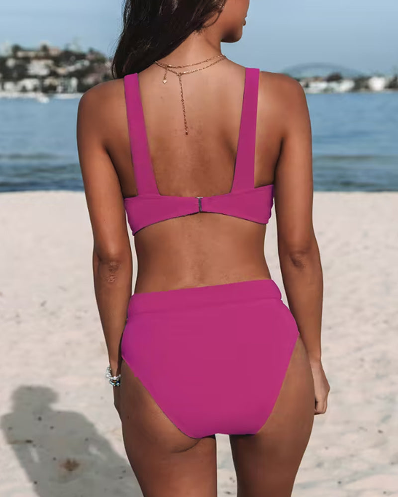 High-Waist-Bikini-Set – Selbstbewusste Passform für Atemberaubende Strandtage