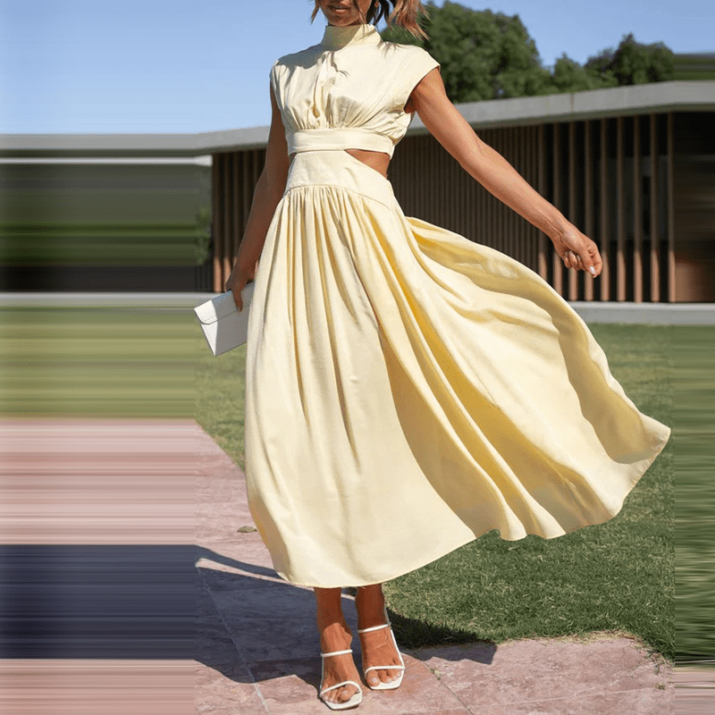Midikleid mit Cut-Outs – Kühne Raffinesse für Mühelosen Glamour