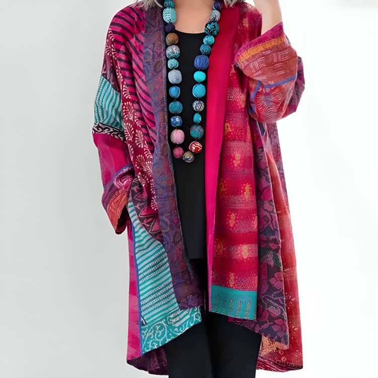 Boho-Kimono-Cardigan – Künstlerische Eleganz mit Mühelosem Flair