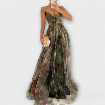 Maxikleid in Aquarelloptik – Fließende Eleganz für unvergessliche Momente