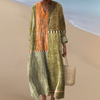 Patchwork-Maxikleid – Bohemienhafte Eleganz mit Künstlerischem Flair