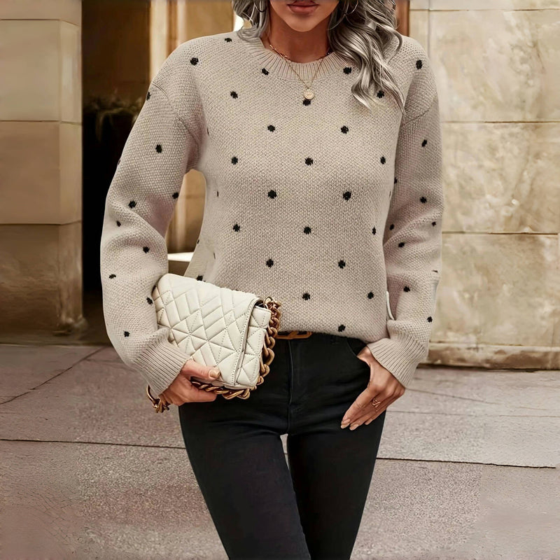 Punkte-Pullover – Verspielte Wärme mit Alltäglicher Eleganz