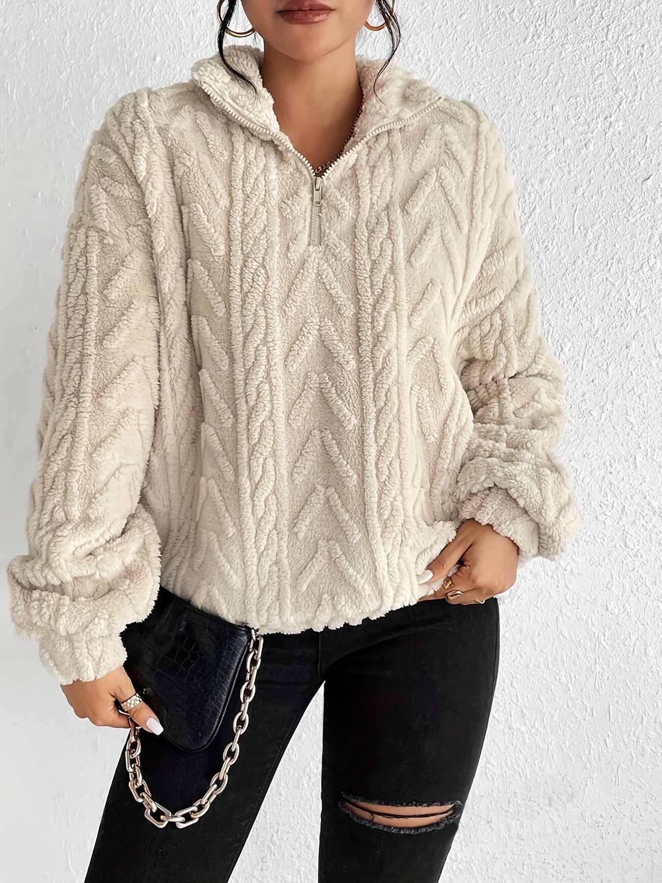 Fleece-Strickpullover – Gemütliche Wärme mit Mühelosem Stil