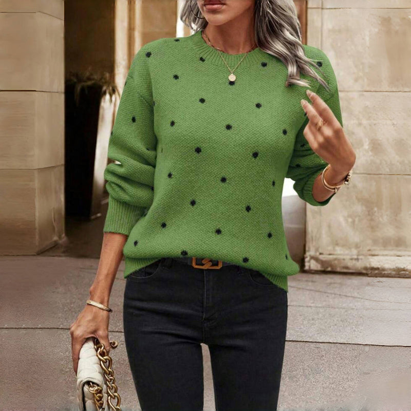 Punkte-Pullover – Verspielte Wärme mit Alltäglicher Eleganz