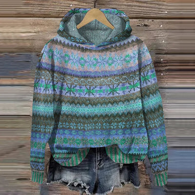 Boho-Kapuzenpullover – Verspielte Wärme mit künstlerischem Charme