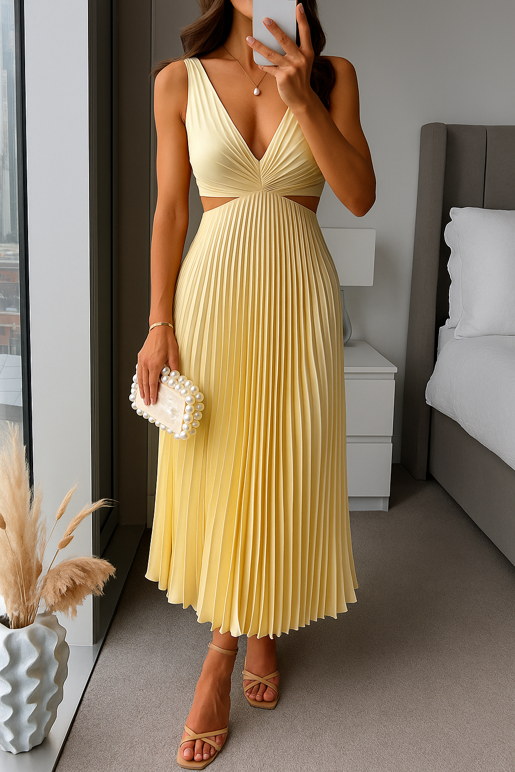 Plissiertes Midikleid – Mühelose Eleganz mit modernem Touch