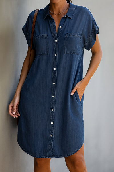 Button-Down-Hemdkleid – Lässiger Komfort mit mühelosem Stil