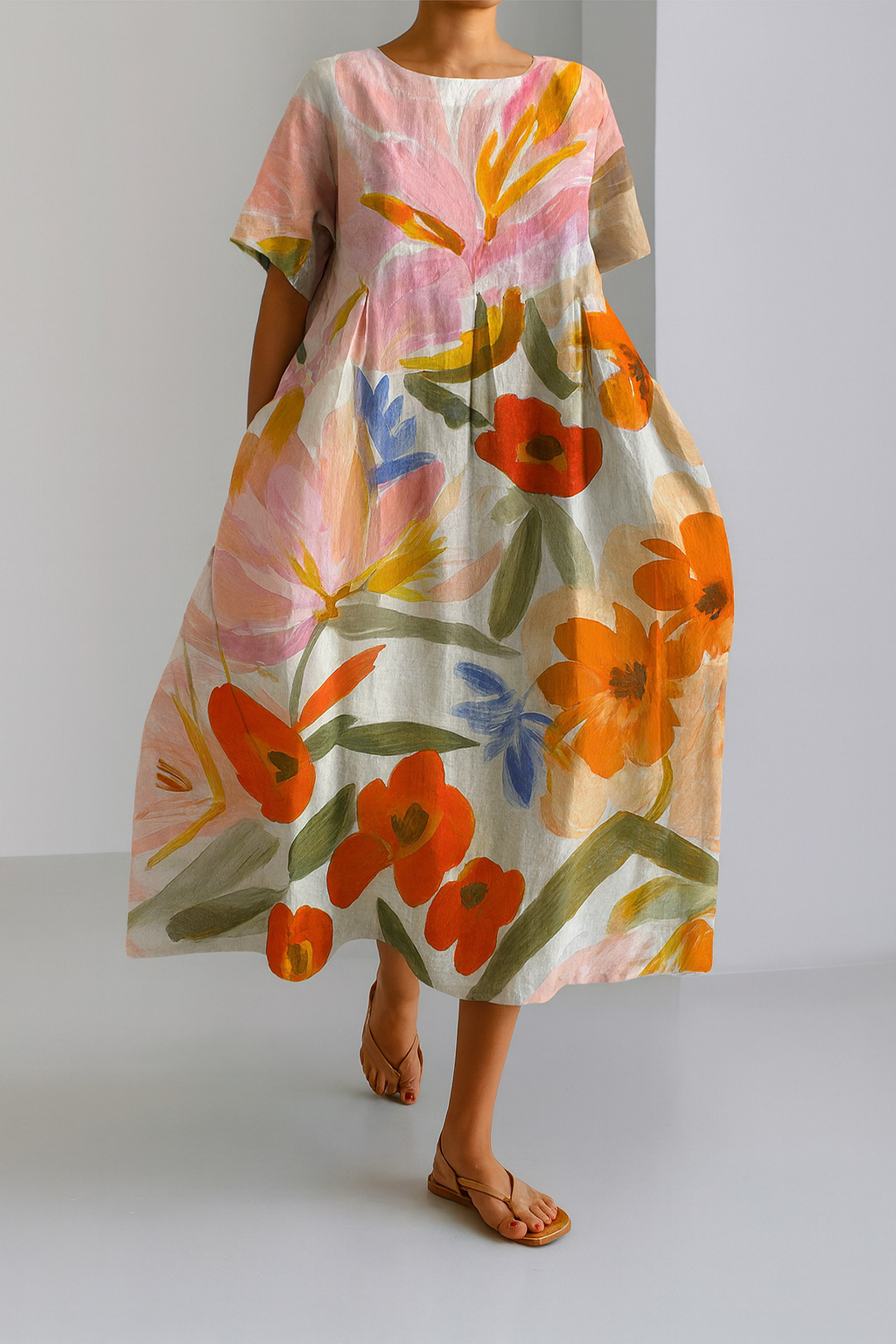 Maxikleid mit Blumenmuster – Lebendige Eleganz für unbeschwerte Tage