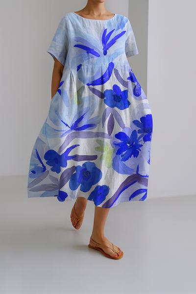 Maxikleid mit Blumenmuster – Lebendige Eleganz für unbeschwerte Tage