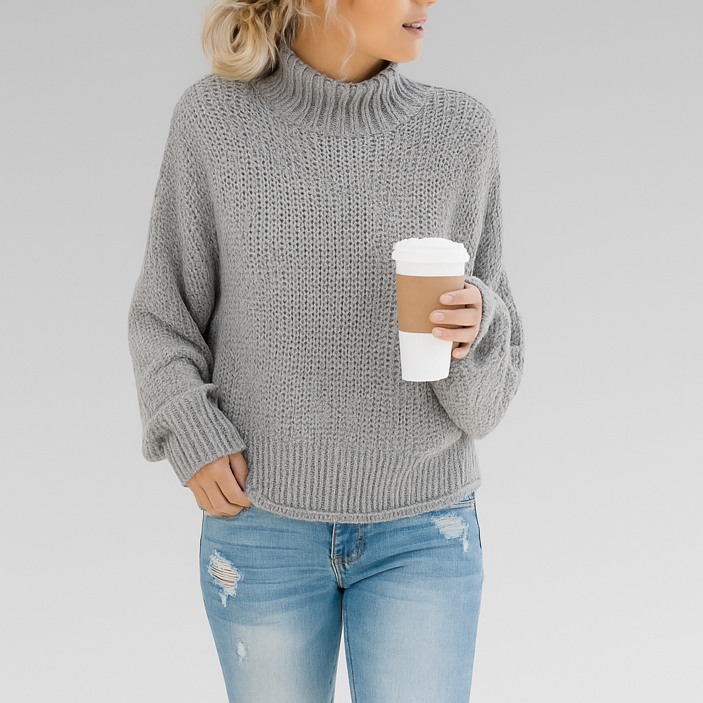Grobstrick-Rollkragenpullover – Gemütliche Wärme mit mühelosem Stil
