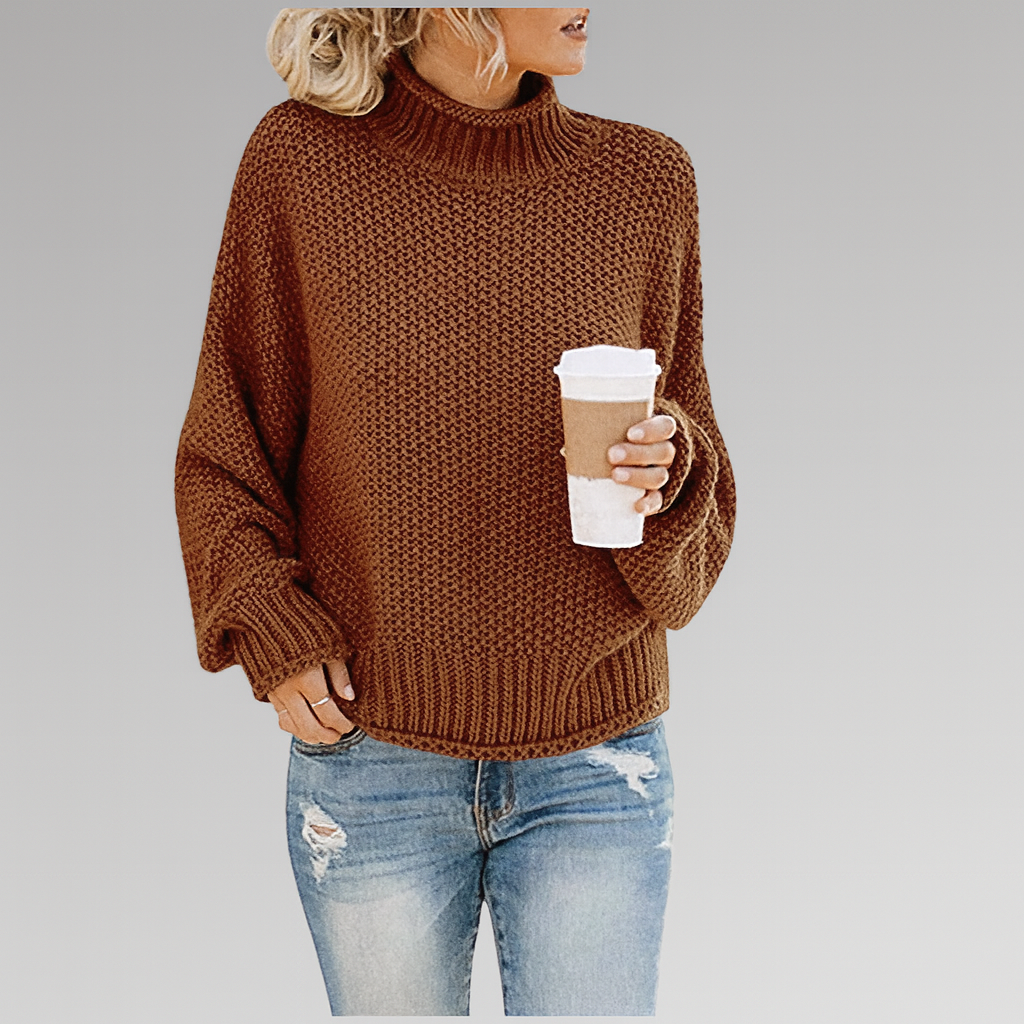 Grobstrick-Rollkragenpullover – Gemütliche Wärme mit mühelosem Stil