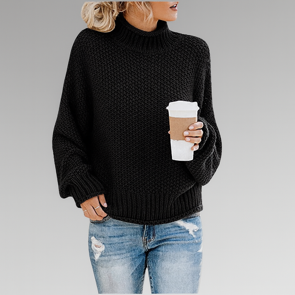 Grobstrick-Rollkragenpullover – Gemütliche Wärme mit mühelosem Stil