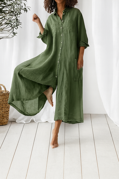 Übergroßes Hemdblusenkleid – Entspannte Eleganz mit Mühelosem Schwung