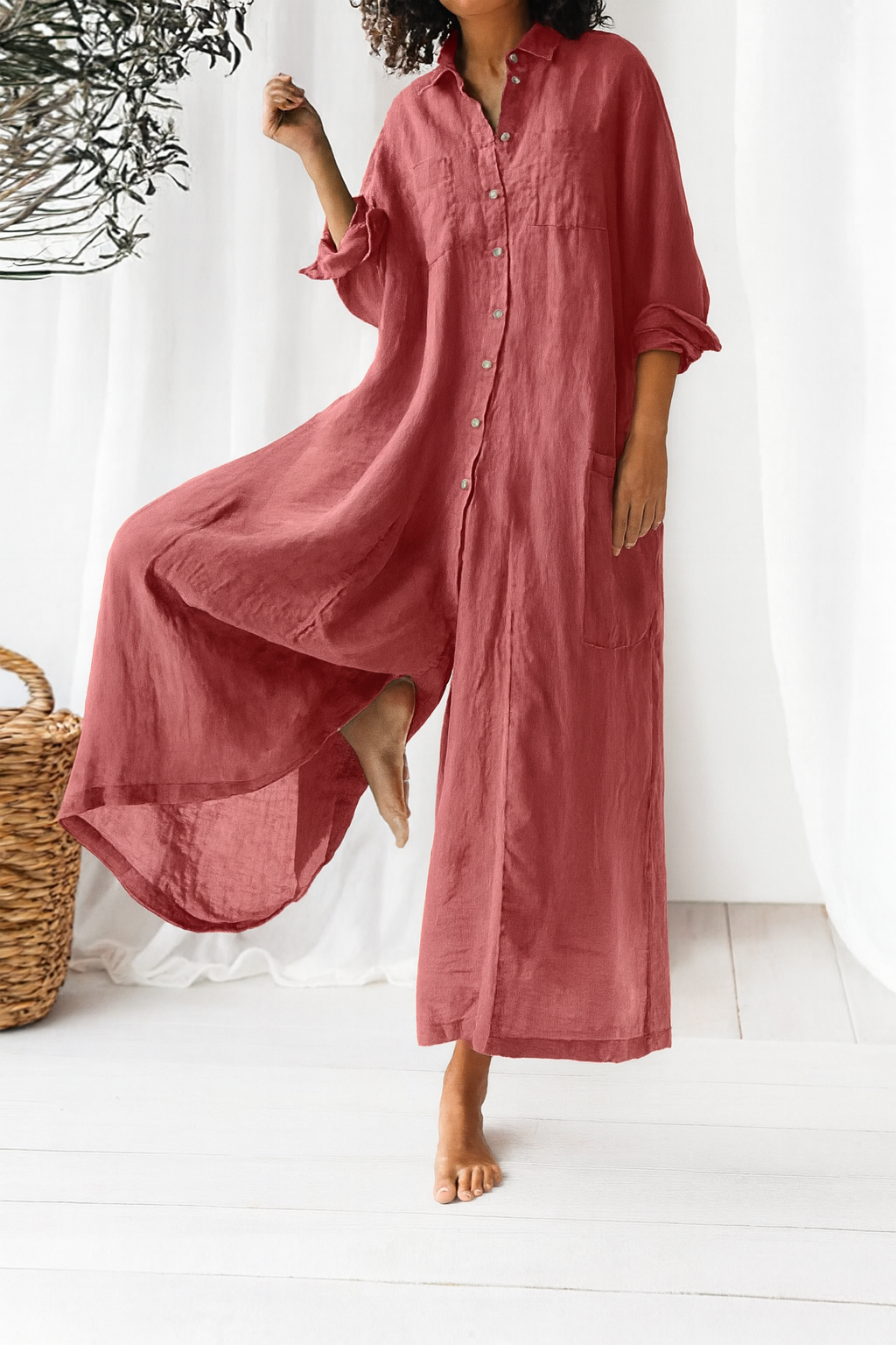Übergroßes Hemdblusenkleid – Entspannte Eleganz mit Mühelosem Schwung