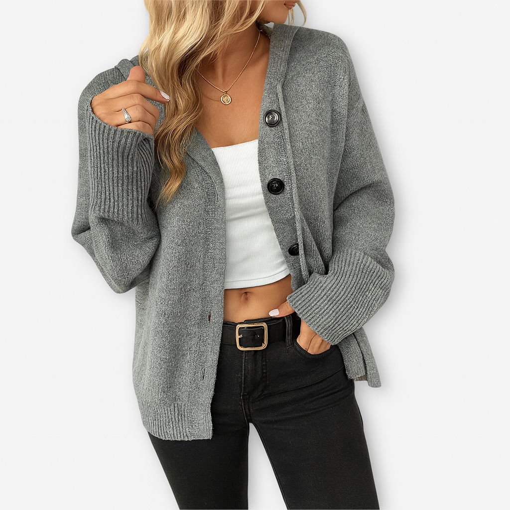 Gemütliche Strickjacke mit Knöpfen – Lässig & Schick