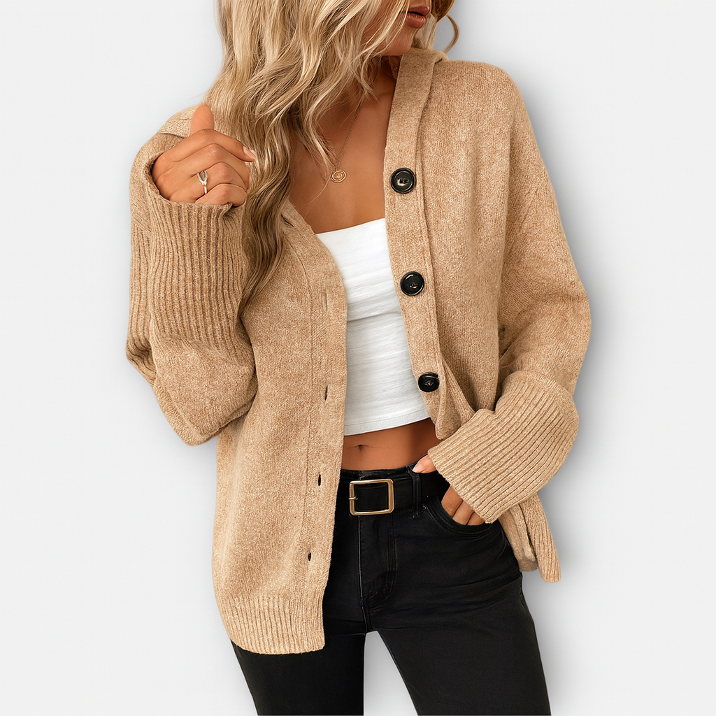 Gemütliche Strickjacke mit Knöpfen – Lässig & Schick