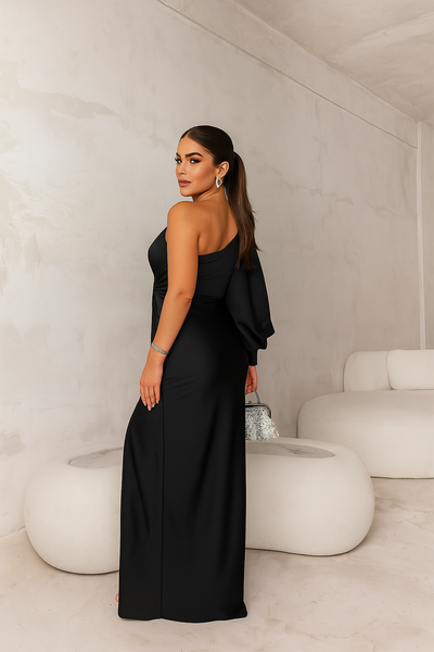 Elegantes einseitiges Abendkleid – erziele Aufmerksamkeit bei jedem Schritt