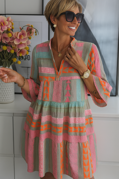 Bohemian Maxikleid mit Volant – Fühlen Sie sich strahlend und frei