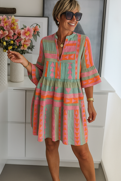 Bohemian Maxikleid mit Volant – Fühlen Sie sich strahlend und frei