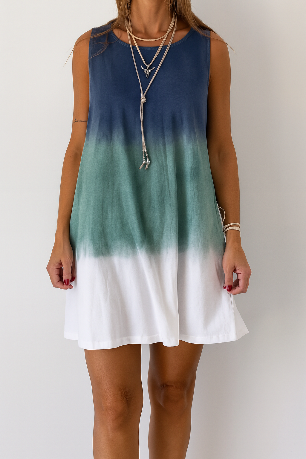 Ärmelloses Sommerkleid – Bequeme Eleganz für warme Tage