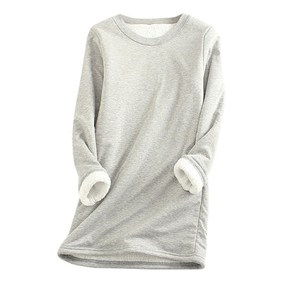 Gefüttertes Fleece-Kleid – Sanfte Wärme mit entspanntem Komfort