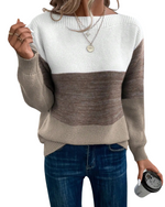 Colorblock-Pullover – Moderner Stil mit mühelosem Komfort