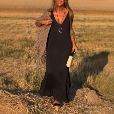 Ärmelloses Maxikleid – Entspannte Eleganz für Sonnige Tage