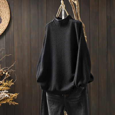 Pullover mit hohem Kragen – Minimalistischer Stil mit müheloser Raffinesse