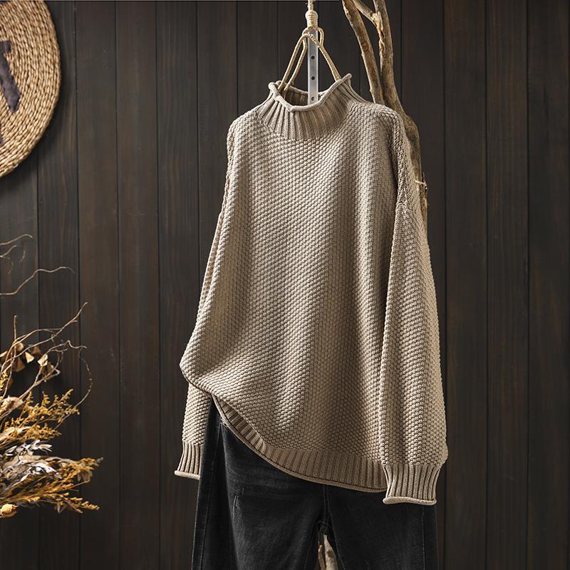 Pullover mit hohem Kragen – Minimalistischer Stil mit müheloser Raffinesse