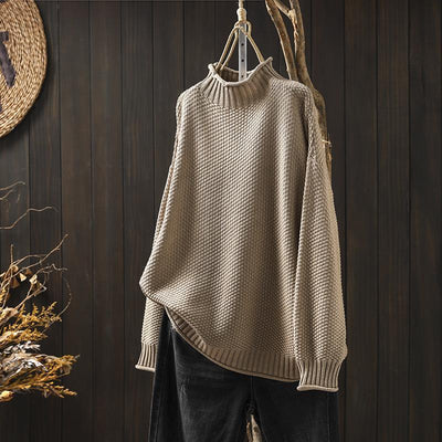 Pullover mit hohem Kragen – Minimalistischer Stil mit müheloser Raffinesse