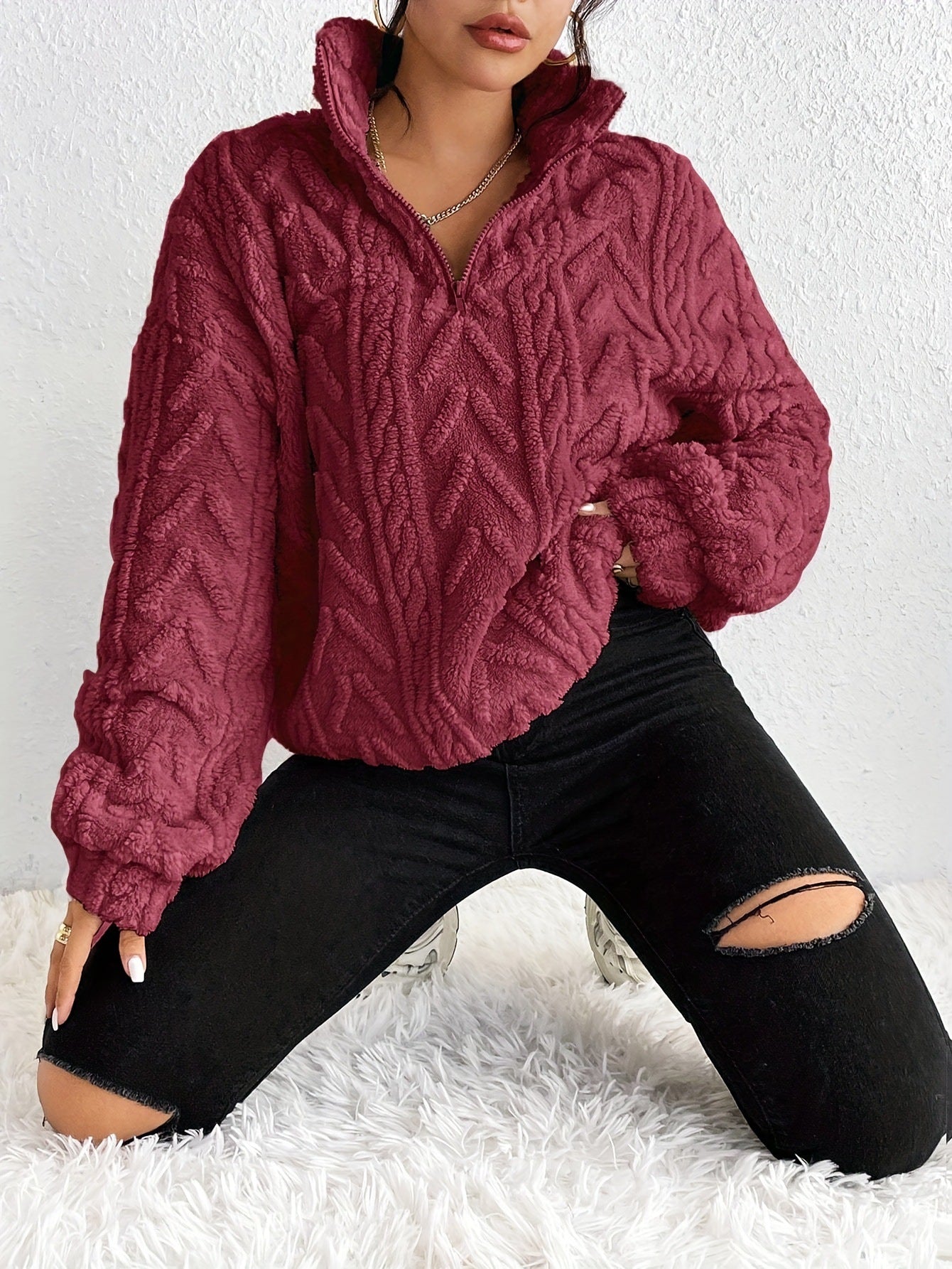 Fleece-Strickpullover – Gemütliche Wärme mit Mühelosem Stil