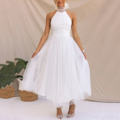 Tüllkleid mit Halterneck – Zeitlose Eleganz für Unvergessliche Nächte
