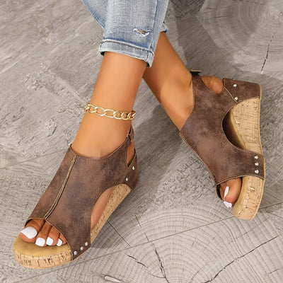 Malvarrosa – Keilabsatzsandalen