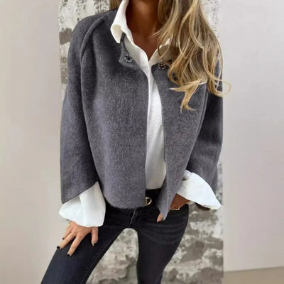 Kurz geschnittene Wolljacke – Moderne Eleganz mit Müheloser Raffinesse