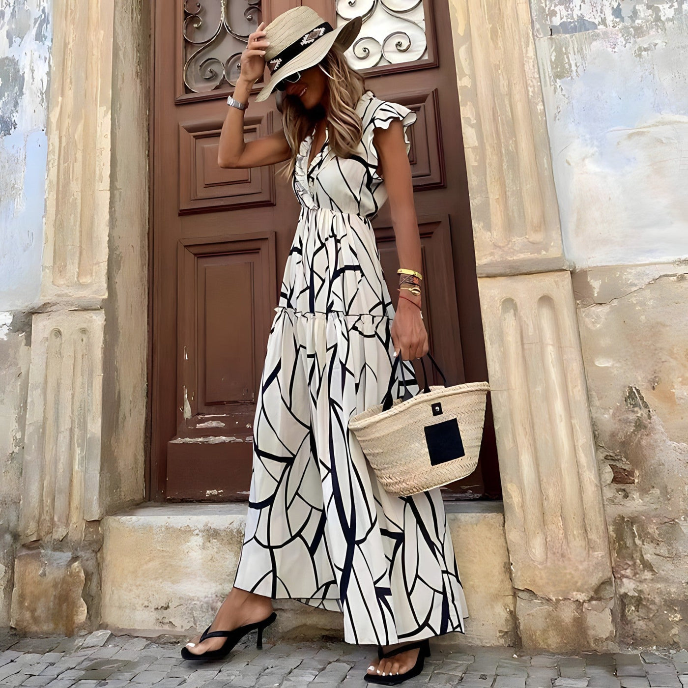 Fließendes Maxikleid – Mühelose Anmut für Sonnige Tage