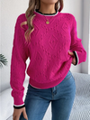 Strukturierter Pullover – Kühnes Selbstvertrauen mit ausdrucksvoller Eleganz
