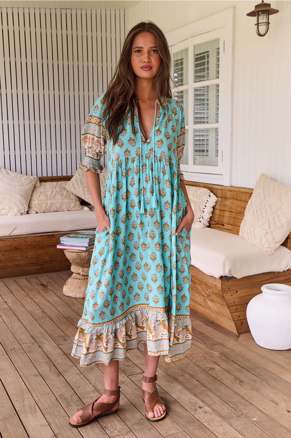 Boho-Maxikleid mit Print – Lässiger Stil mit Mühelosem Charme